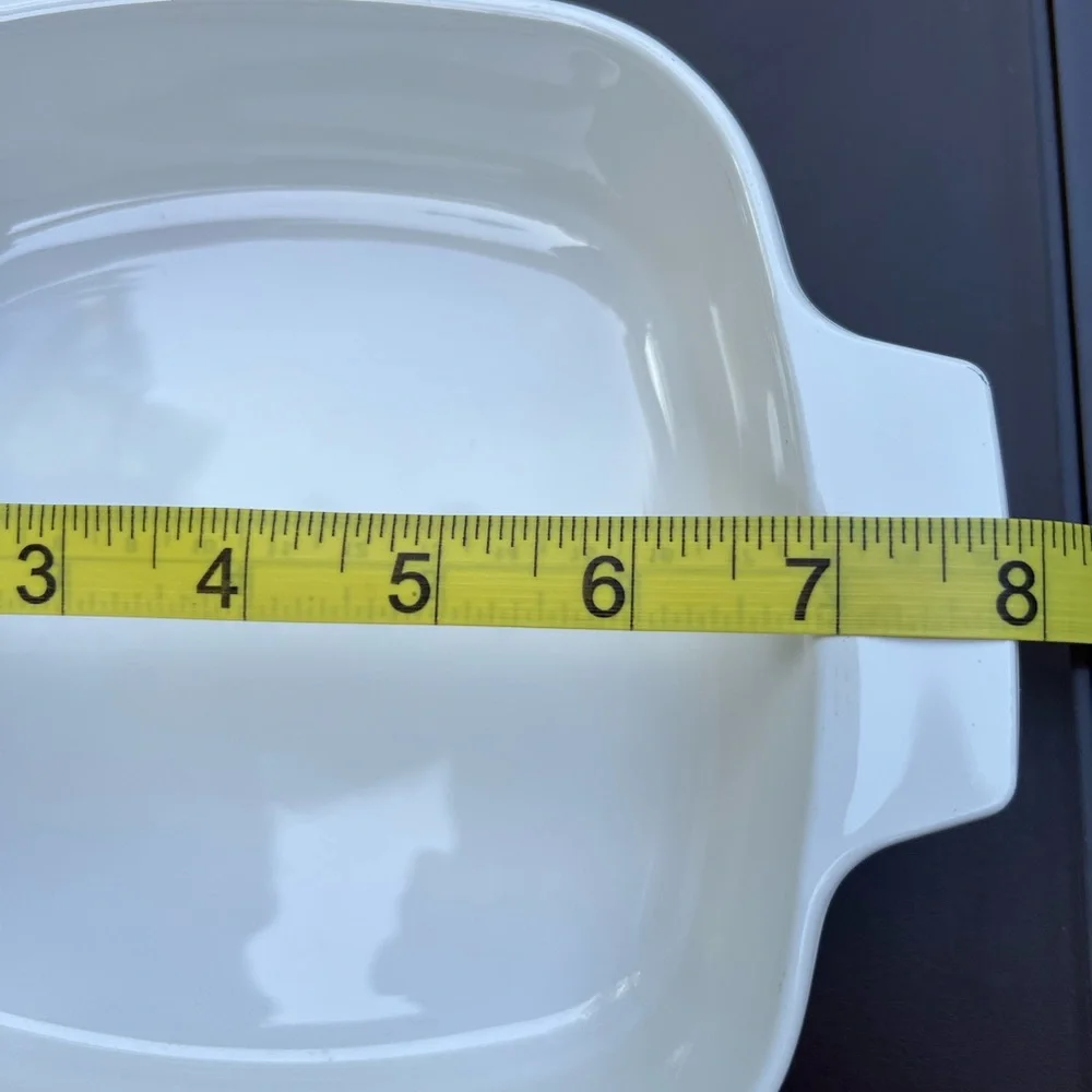 Vintage 80s CorningWare Shadow Iris Square Casserole Baking Dish- 1 Liter